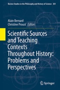 Cover: Scientific Sources and Teaching Contexts Throughout History: Problems and Perspectives - Springer