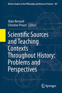 Enlarge image Cover: Scientific Sources and Teaching Contexts Throughout History: Problems and Perspectives - Springer