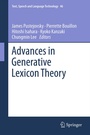 Cover: Advances in Generative Lexicon Theory - Springer