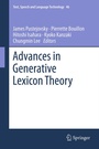 Cover: Advances in Generative Lexicon Theory - Springer