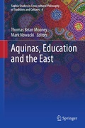 Cover: Aquinas, Education and the East - Springer