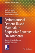 Cover: Performance of Cement-Based Materials in Aggressive Aqueous Environments - Springer