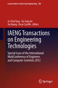 Enlarge image Cover: IAENG Transactions on Engineering Technologies - Springer