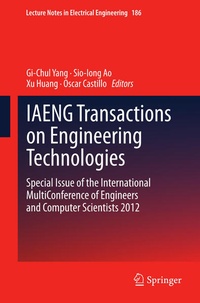 Enlarge image Cover: IAENG Transactions on Engineering Technologies - Springer