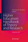 Cover: Higher Education: Handbook of Theory and Research - Springer