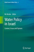 Cover: Water Policy in Israel - Springer