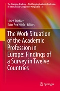 Cover: The Work Situation of the Academic Profession in Europe: Findings of a Survey in Twelve Countries - Springer