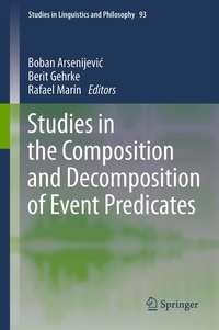 Enlarge image Cover: Studies in the Composition and Decomposition of Event Predicates - Springer