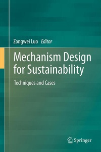 Enlarge image Cover: Mechanism Design for Sustainability - Springer