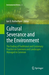 Enlarge image Cover: Cultural Severance and the Environment - Springer