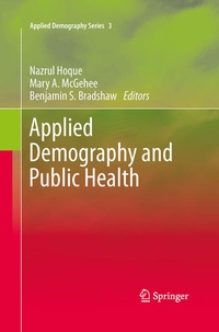 Enlarge image Cover: Applied Demography and Public Health - Springer