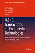 Cover: IAENG Transactions on Engineering Technologies - Springer