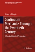 Cover: Continuum Mechanics Through the Twentieth Century - Springer