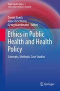 Cover: Ethics in Public Health and Health Policy - Springer