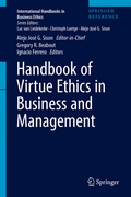 Cover: Handbook of Virtue Ethics in Business and Management - Springer