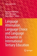 Cover: Language Alternation, Language Choice and Language Encounter in International Tertiary Education - Springer
