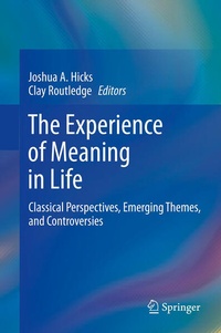 Enlarge image Cover: The Experience of Meaning in Life - Springer