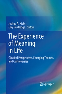 Enlarge image Cover: The Experience of Meaning in Life - Springer