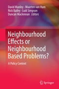 Cover: Neighbourhood Effects or Neighbourhood Based Problems? - Springer