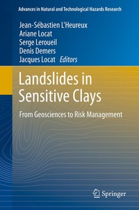 Enlarge image Cover: Landslides in Sensitive Clays - Springer
