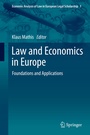 Cover: Law and Economics in Europe - Springer