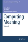 Cover: Computing Meaning - Springer
