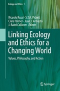 Cover: Linking Ecology and Ethics for a Changing World - Springer