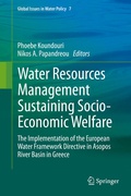Cover: Water Resources Management Sustaining Socio-Economic Welfare - Springer