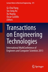Enlarge image Cover: Transactions on Engineering Technologies - Springer