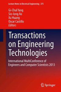 Enlarge image Cover: Transactions on Engineering Technologies - Springer