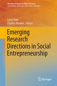 Enlarge image Cover: Emerging Research Directions in Social Entrepreneurship - Springer