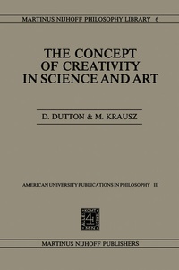 Enlarge image Cover: The Concept of Creativity in Science and Art - Springer