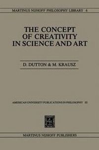 Enlarge image Cover: Concept of Creativity in Science and Art - Kluwer Academic Publishers