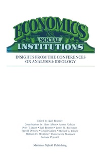 Enlarge image Cover: Economics Social Institutions - Springer