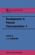 Cover: Developments in Polymer Characterisation-1 - Springer