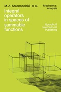 Cover: Integral operators in spaces of summable functions - Springer