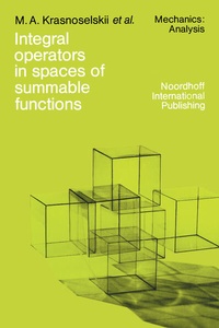Enlarge image Cover: Integral operators in spaces of summable functions - Springer