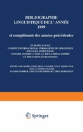 Cover: Bibliographie linguistique de l'ann&eacute;e 1999/Linguistic Bibliography for the year 1999 - Springer
