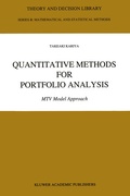 Cover: Quantitative Methods for Portfolio Analysis - Springer