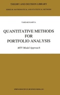 Cover: Quantitative Methods for Portfolio Analysis - Kluwer Academic Publishers