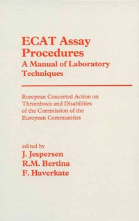 Enlarge image Cover: ECAT Assay Procedures A Manual of Laboratory Techniques - Springer