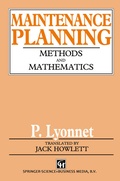 Cover: Maintenance Planning - Springer