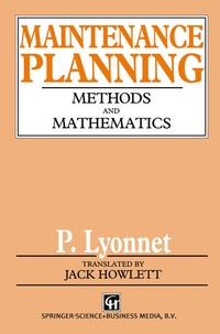 Enlarge image Cover: Maintenance Planning - Springer