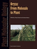 Cover: Oryza: From Molecule to Plant - Springer