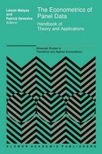 Enlarge image Cover: The Econometrics of Panel Data - Kluwer Academic Publishers