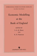 Cover: Economic Modelling at the Bank of England - Springer