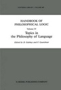 Cover: Handbook of Philosophical Logic: Topics in the Philosophy of Language v. 4 - Kluwer Academic Publishers