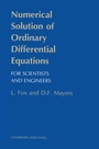 Cover: Numerical Solution of Ordinary Differential Equations - Springer