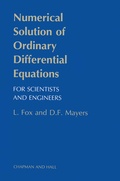 Cover: Numerical Solution of Ordinary Differential Equations - Springer