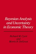 Cover: Bayesian Analysis and Uncertainty in Economic Theory - Springer